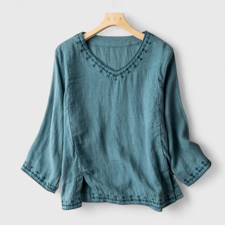 Victoria | Sophisticated V-Neck Top