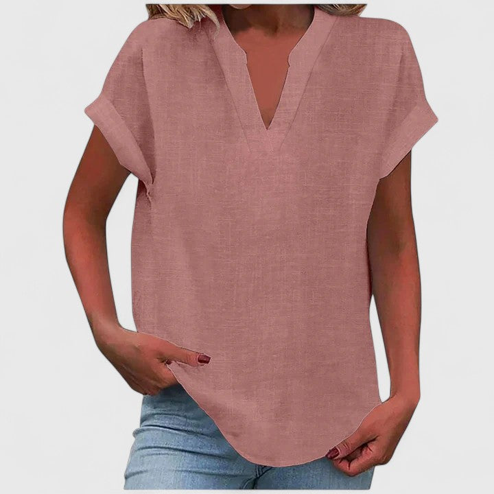 Victoria | Cozy V-Neck Top