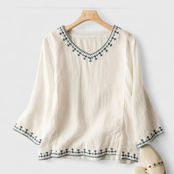 Victoria | Sophisticated V-Neck Top