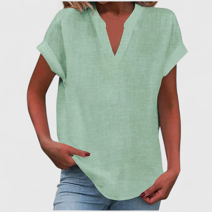 Victoria | Cozy V-Neck Top