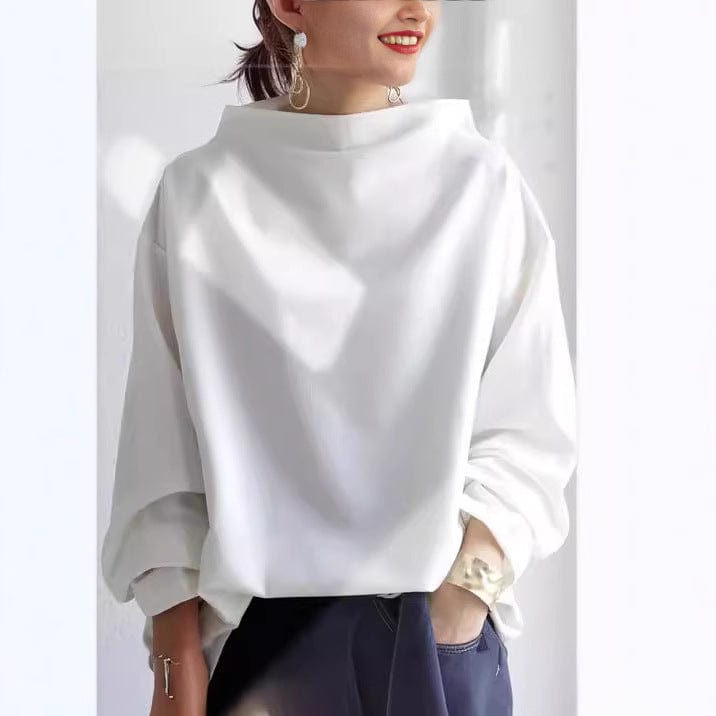 Victoria | Sleek High Neck Blouse