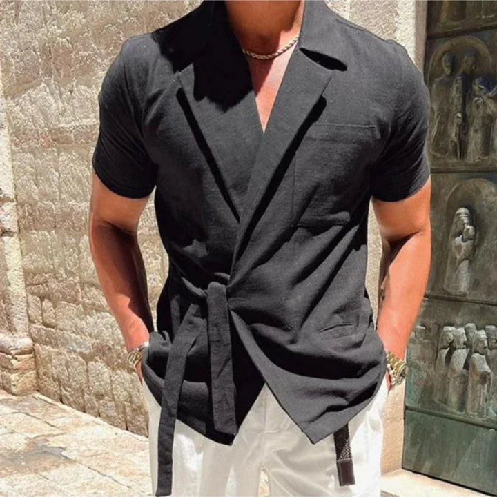 Vittorio Short Sleeve Wrap Shirt