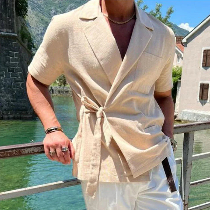 Vittorio Short Sleeve Wrap Shirt