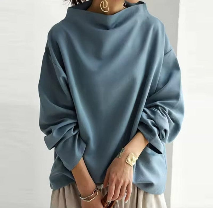 Victoria | Sleek High Neck Blouse