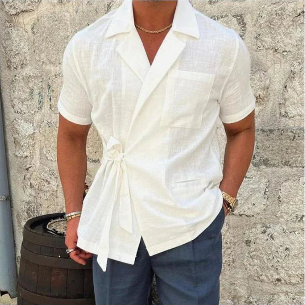 Vittorio Short Sleeve Wrap Shirt