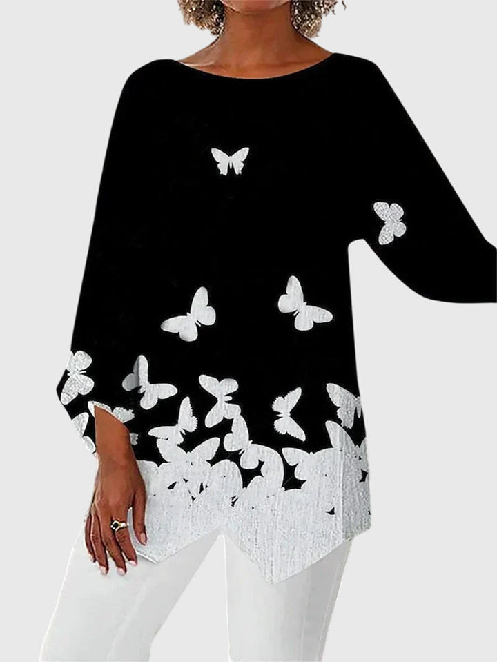 Victoria | Chic Crew Neck Blouse