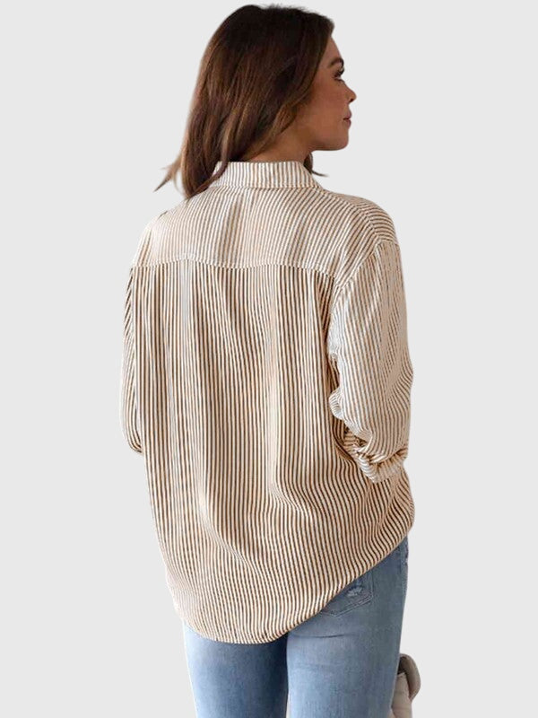 Victoria | Collared Shirt with Neck Detail