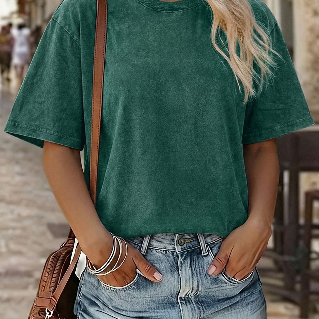 Emma™ Loose Fit Cotton T-Shirt – Soft & Breathable