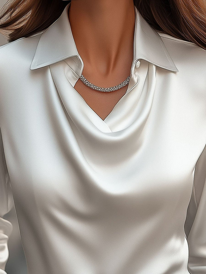 Ivy | Chic Draped Neck Blouse