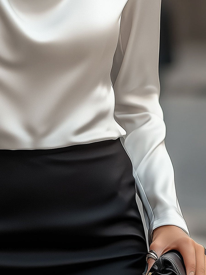 Ivy | Chic Draped Neck Blouse